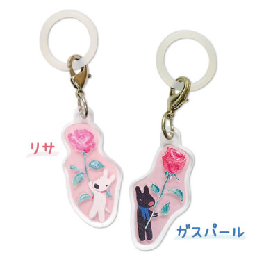 リサとガスパール アクリルマーカー チャーム