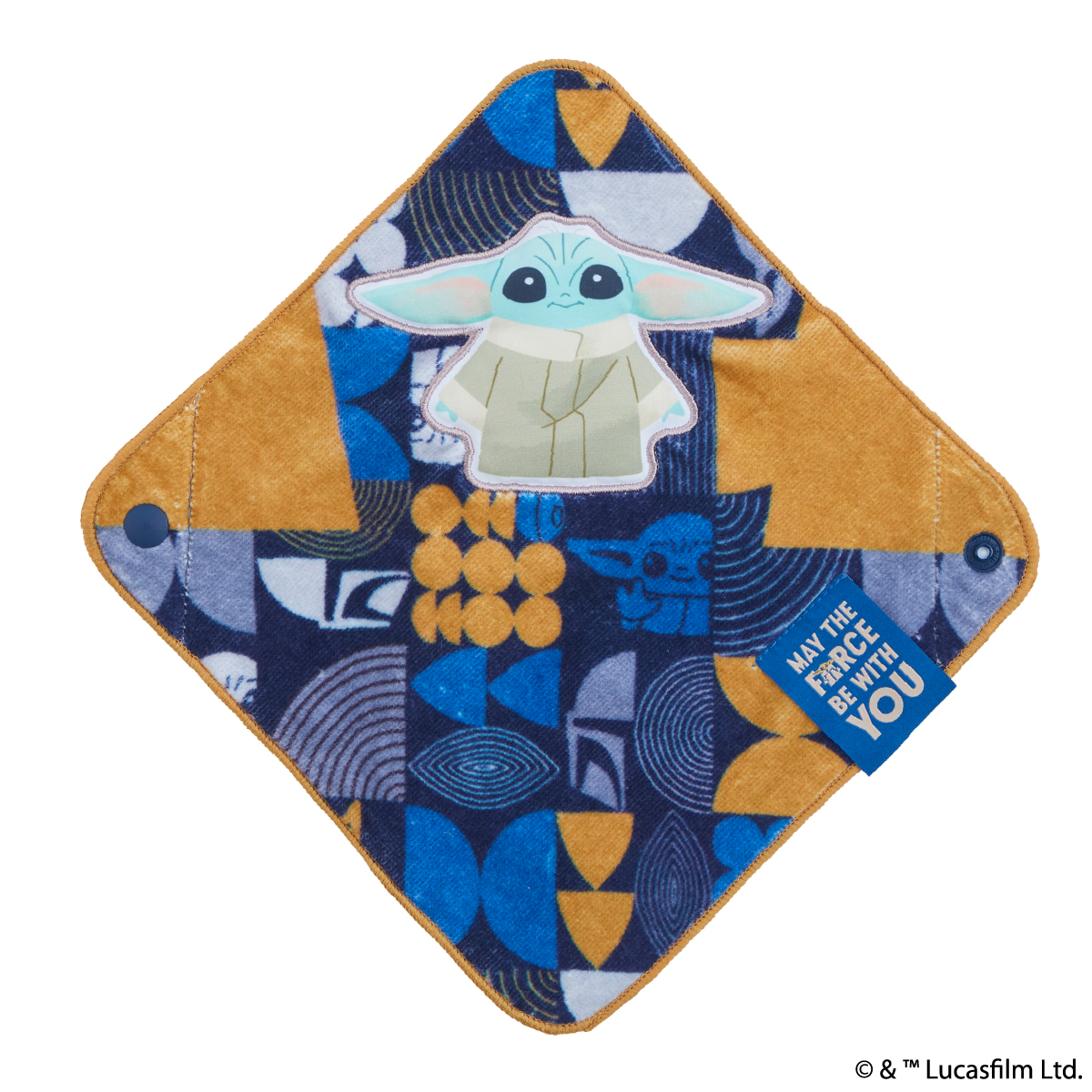 STAR WARS グローグー おくるみハンカチ(キャメル)