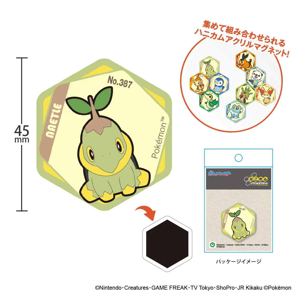 ポケットモンスター ハニカムアクリルマグネット vol.7