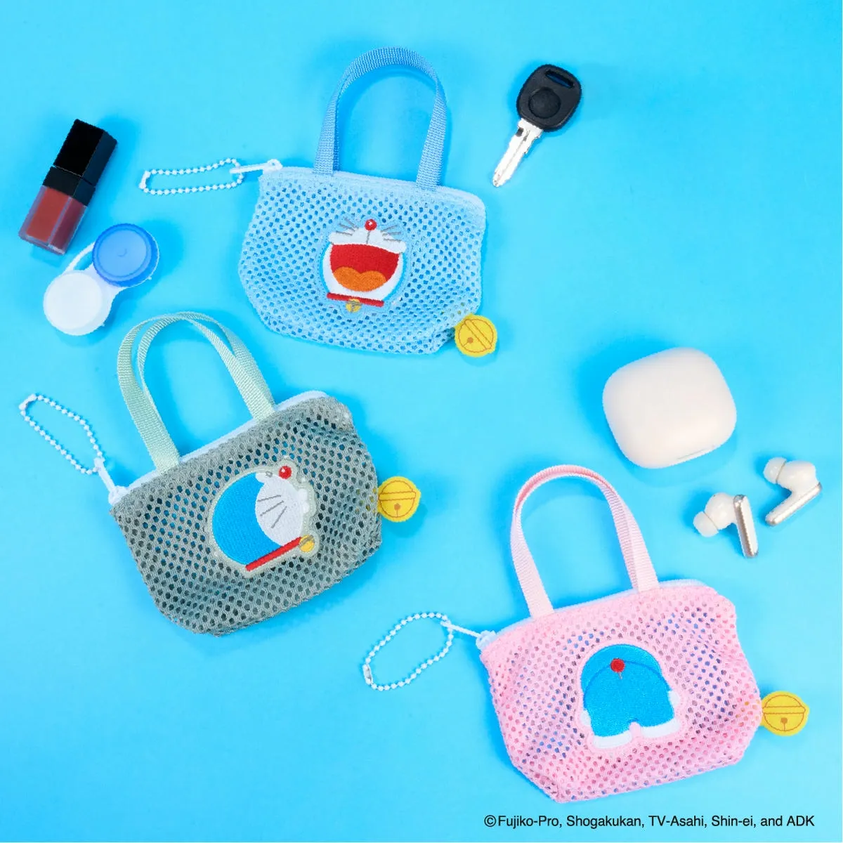 ドドラえもん メッシュ ミニチュアバッグボールチェーン