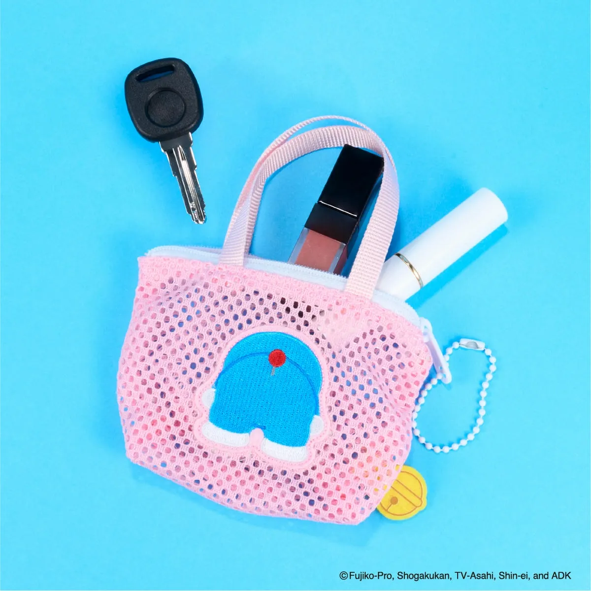 ドドラえもん メッシュ ミニチュアバッグボールチェーン