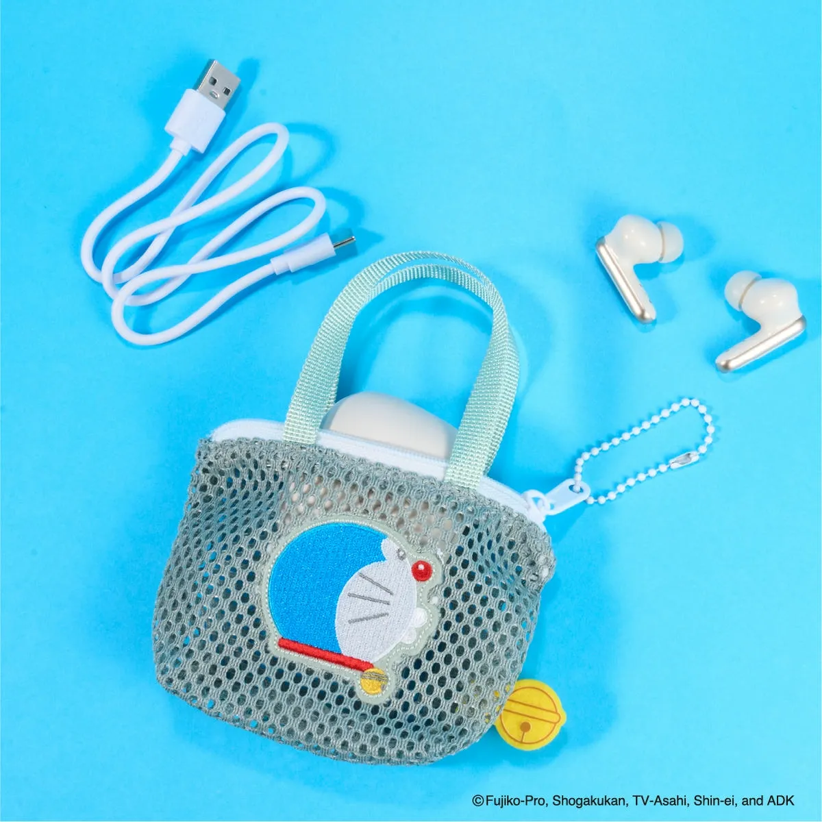 ドドラえもん メッシュ ミニチュアバッグボールチェーン