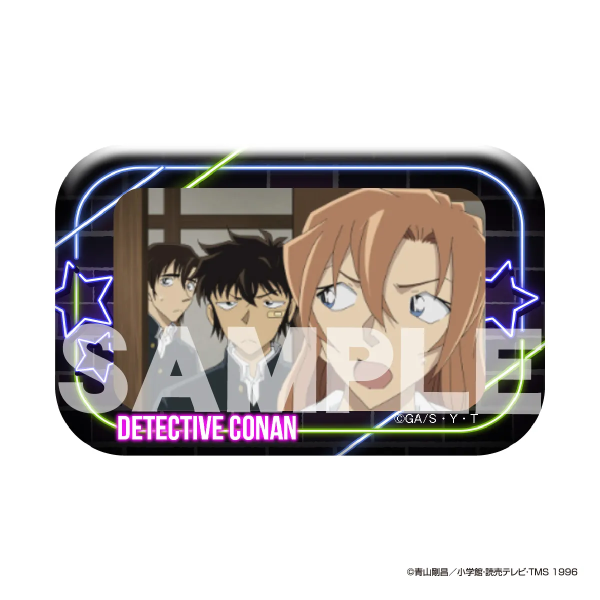 名探偵コナン メモリアルカット缶バッジ 千速＆松田＆研二