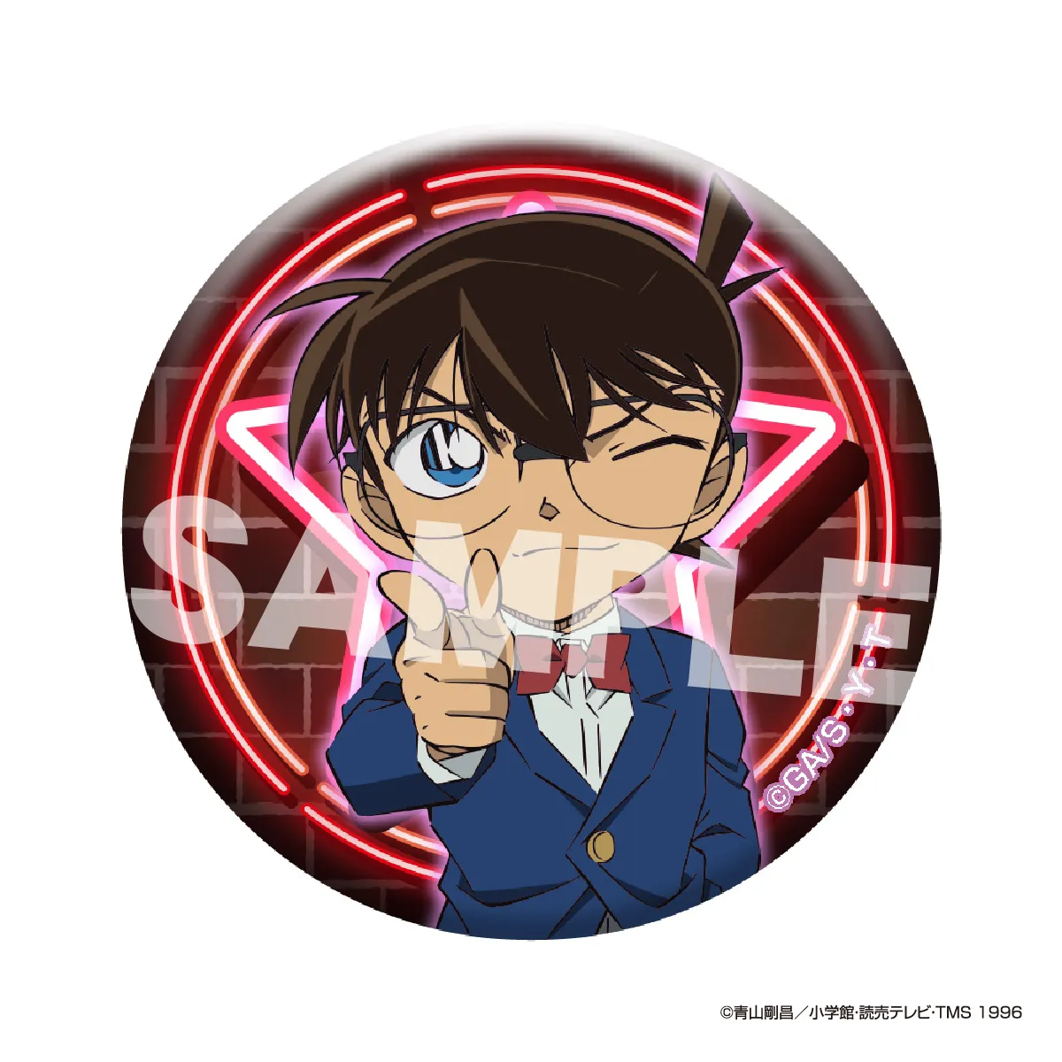 名探偵コナン グリッター缶バッジ vol.4 江戸川コナン