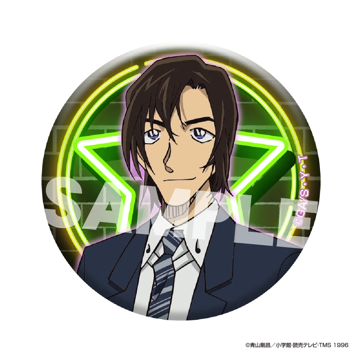 名探偵コナン グリッター缶バッジ vol.4 バリエーションネーム