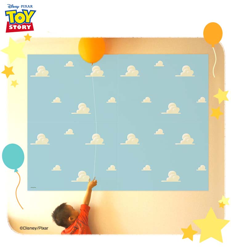 アイアップ公式通販 トイストーリー カベデコール アンディーズルーム 雲 ご注文より15営業日前後にて発送 ウォールステッカー カベデコール