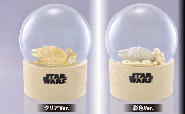 ギミック付スノードーム 「ミレニアム・ファルコン」 Millennium Falcon スターウォーズ スノードーム STAR WARS Snow Glove クリアVer.／彩色Ver.