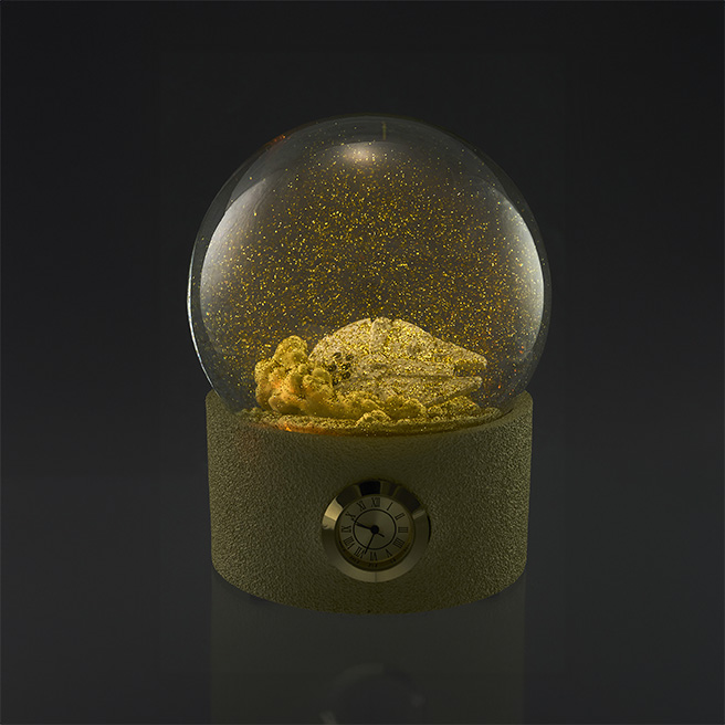 STAR WARS/ギミック付スノードーム 「ミレニアム・ファルコン」(クリアVer.)