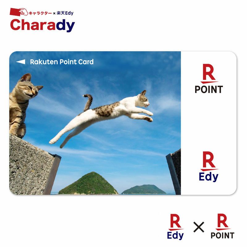 アイアップ公式通販 Edy 楽天ポイントカード アニマルシリーズ 猫 ジャンプ 受注生産 アニマルシリーズ