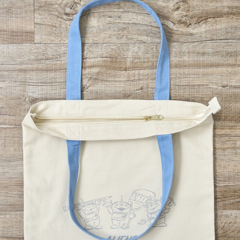 ディズニー トイストーリー エイリアン トート トートバッグ エクル フルネスライフ ホワイト キナリ 生成り オフホワイト アイボリー
