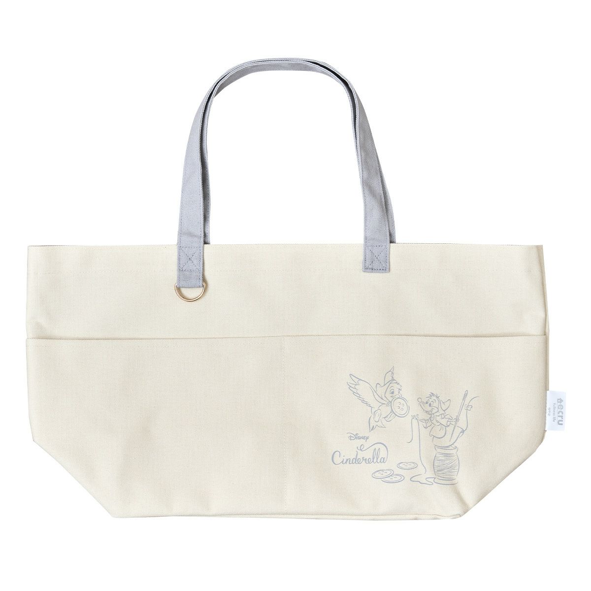 ディズニー シンデレラ トート トートバッグ エクル フルネスライフ ホワイト キナリ 生成り オフホワイト アイボリー