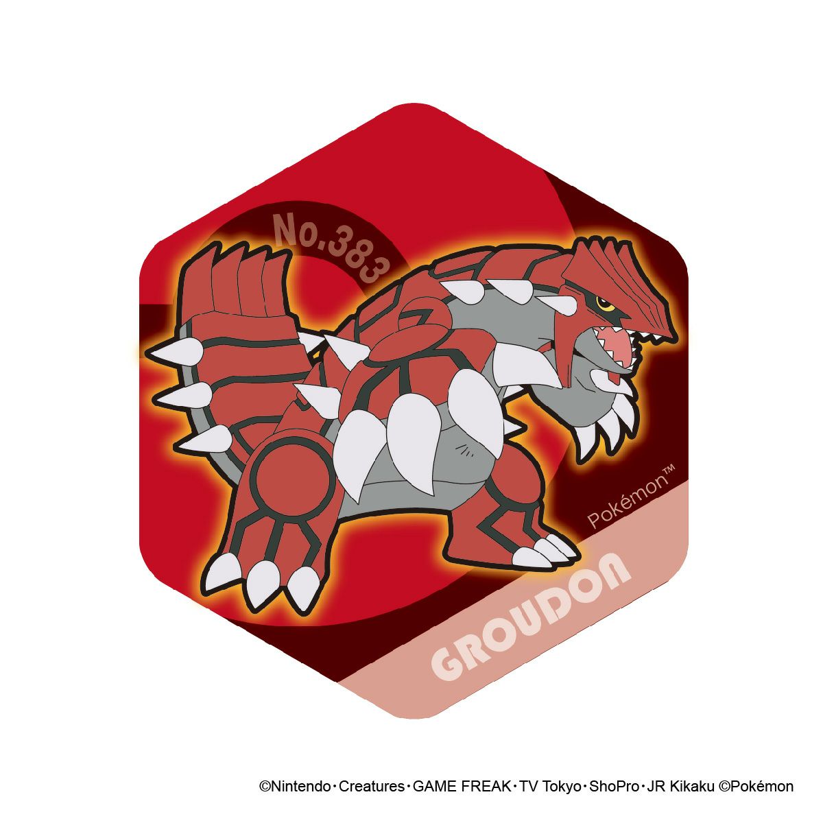 ポケットモンスター ハニカムアクリルマグネット BIG vol.4 グラードン