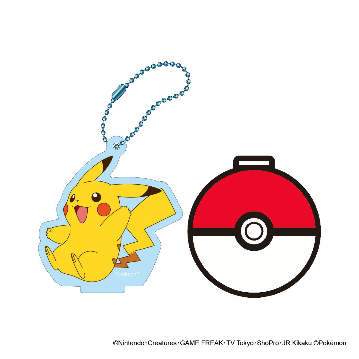 ポケットモンスター スタンドコースターキーチェーン　ピカチュウ