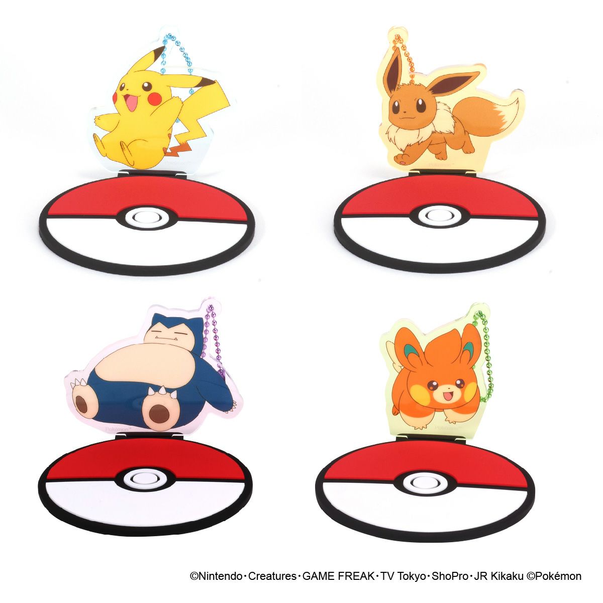 ポケットモンスター スタンドコースターキーチェーン　イメージ