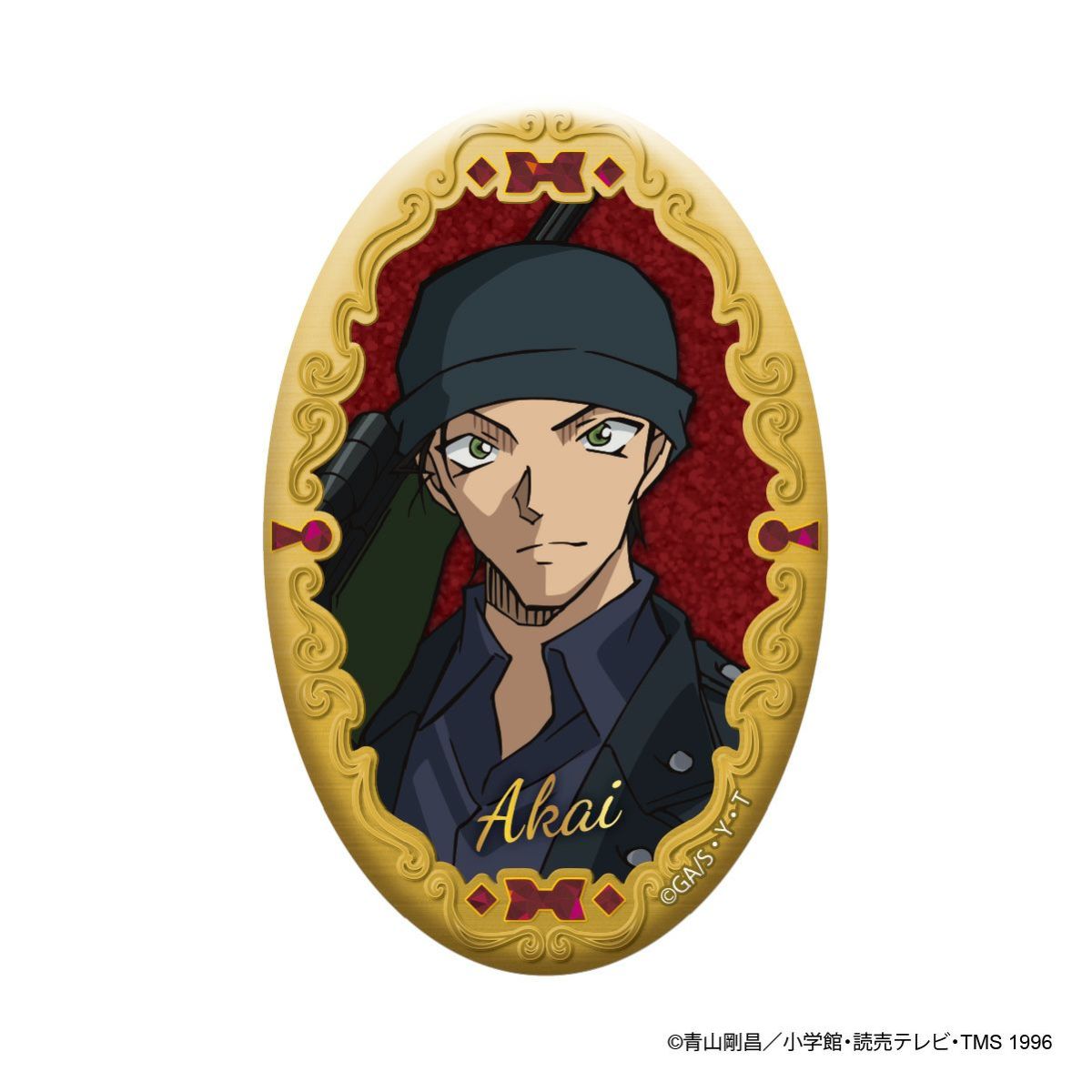 名探偵コナン オーバル缶バッジ（赤井秀一）