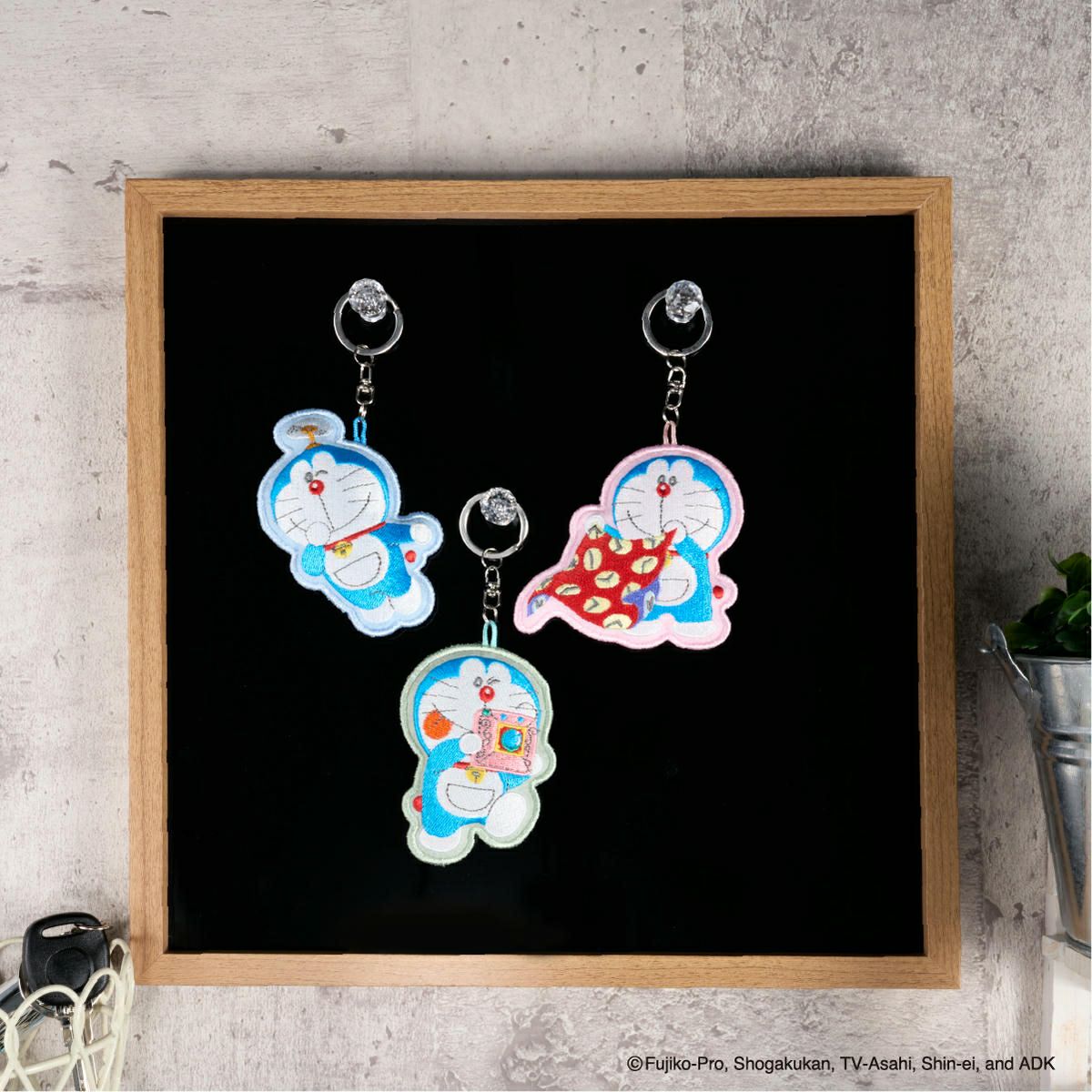 ドラえもん 刺繍マスコットキーチェーン